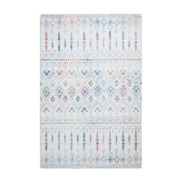 Rio K5308 Modern Abstract Distressed Lightweight Printed Polyester Flatweave Multicolour Rug-Think Rugs-Rug Love - The Most Loved Rug Store